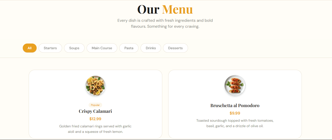 Eateria screenshot 2